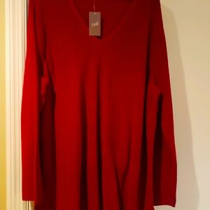 JJill V Neck Sweater